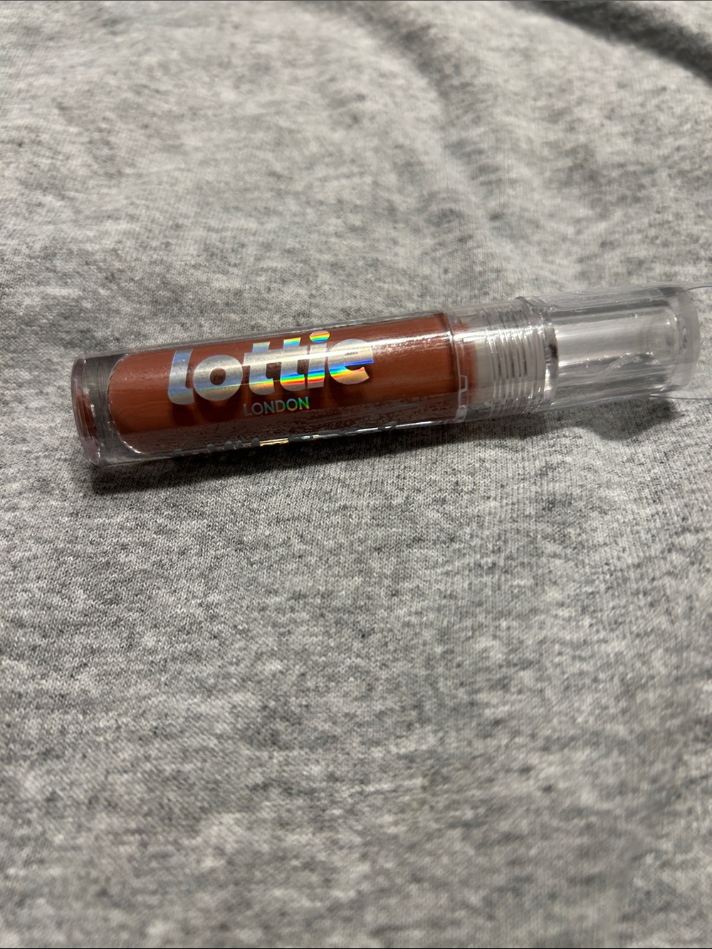 Lottie London Brown Lip Gloss & Balm - naughty nude 394